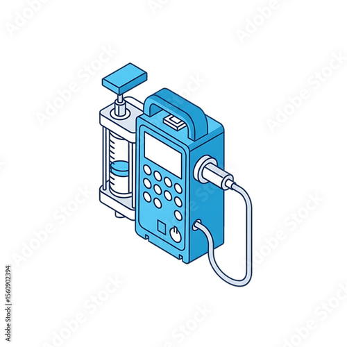Infusion pump for delivering fluids and medications.