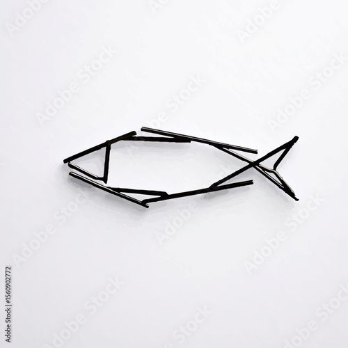 Geometric Fish Swimming in Simple Style

