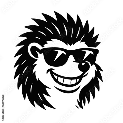 A cool hedgehog with stylish sunglasses embodies an air of carefree confidence and a playful attitude. This dynamic illustration captures the essence of fun and individuality.