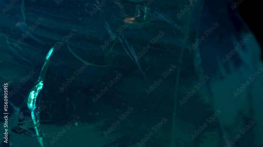 Natural crystal, irregular natural shape, close-up rotation,abstract background, different colors, natural and bright neon