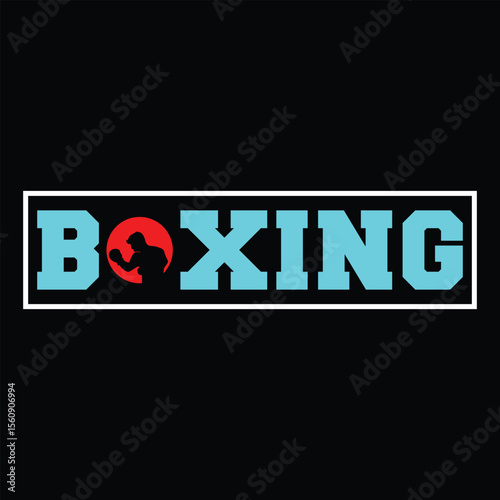 Boxing. T-shirt Design. Vector Illustration