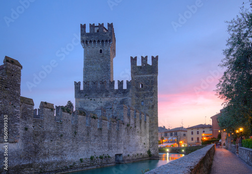 The scaliger castle of Sirmione, Italy photo