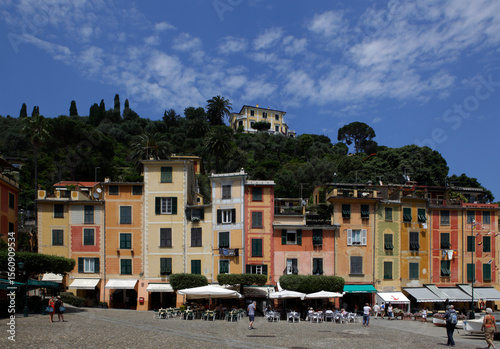 Traditional buildings in Portofino, Liguria, Italy