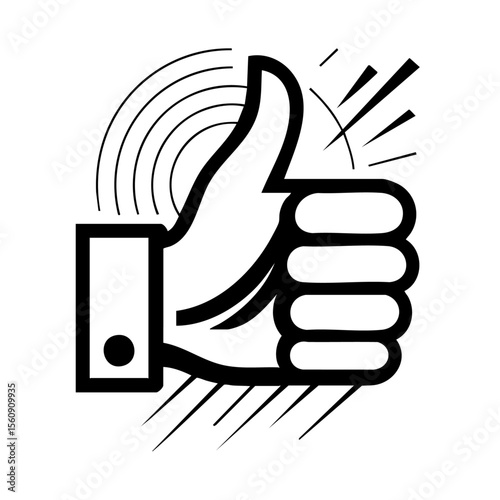 thumb up icon vector