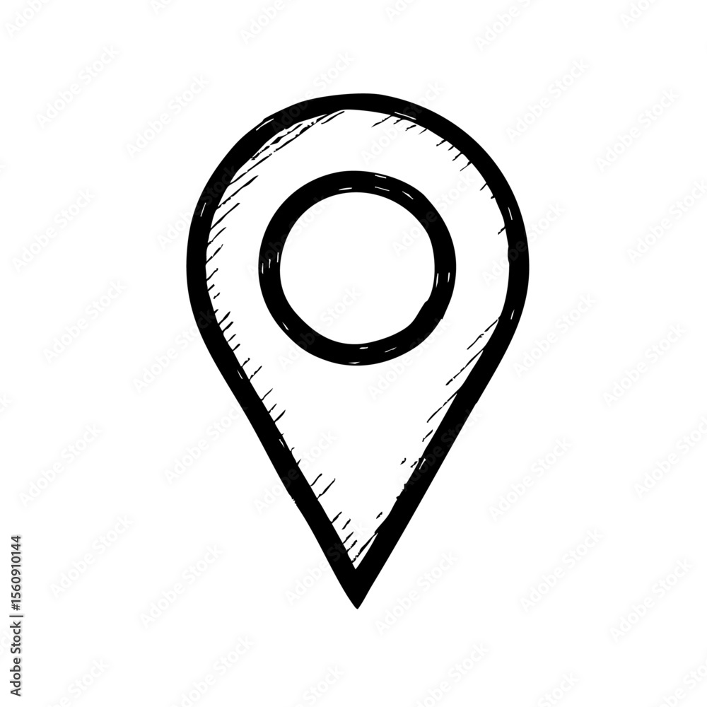 map pointer icon vector