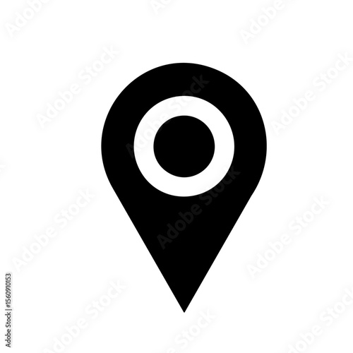 map pointer icon vector