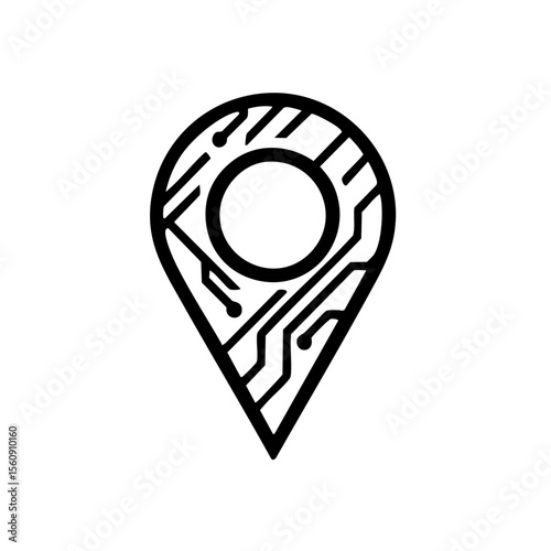 vector map pointer icon