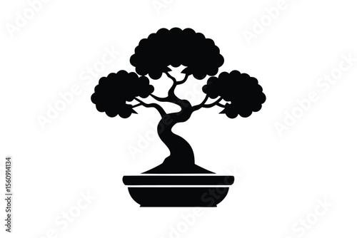 vector tree silhouette