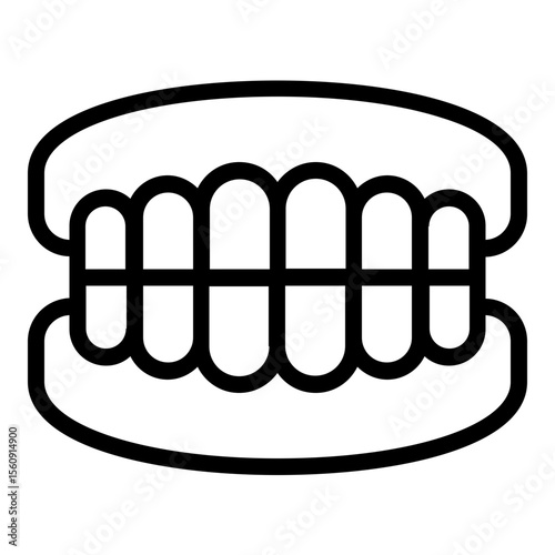 denture icon line