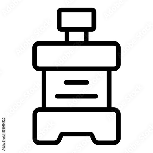 mouthwash icon line