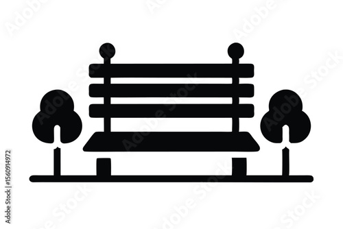 silhouette of a man sitting on bench
