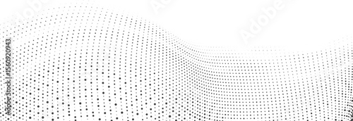 Smooth Dot Mesh Wave Grid for Modern Website Hero Section or Banner Background