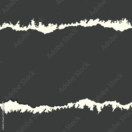 Abstract grey background with cream tattered edges for creative design and illustration