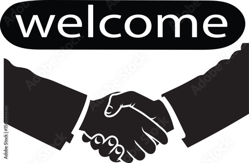 Welcome Aboard A Handshake Representing Partnership, Collaboration, and Success