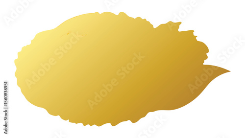 Abstract golden shape with transparency ideal for various design applications