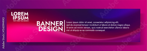 Modern banner design with a magical amethyst dream background