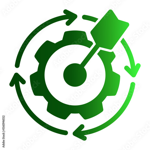 Precision Targeting System from the Business Automation icon collection (Solid Gradient style)
