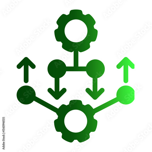 Modular Component Assembly from the Business Automation icon collection (Solid Gradient style)