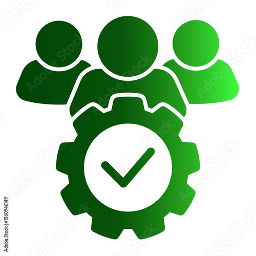Customer Relationship Management Platform from the Business Automation icon collection (Solid Gradient style)