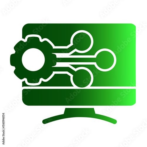 Enterprise Digitalization Framework from the Business Automation icon collection (Solid Gradient style)