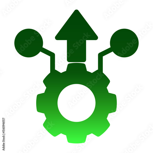 Workflow Efficiency Monitor from the Business Automation icon collection (Solid Gradient style)