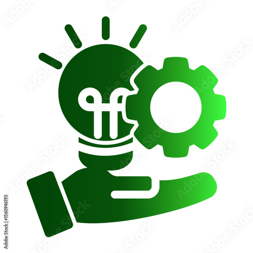 Innovative Problem Solver from the Business Automation icon collection (Solid Gradient style)