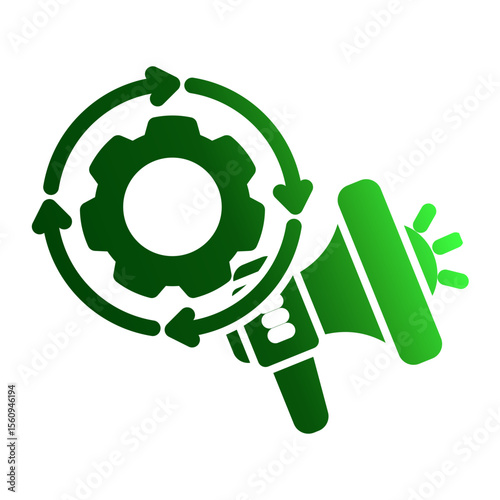 Automated Campaign Manager from the Business Automation icon collection (Solid Gradient style)