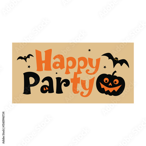 vector illustration of a happy party card