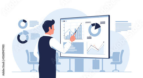Analyzing Financial Data For Business Growth Presentation Using Graphs And Charts
