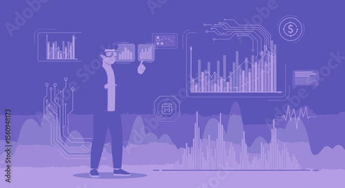 Augmented Reality For Business Data Visualization And Future Finance Analysis