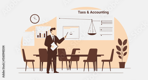 Business Presentation About Financial Analysis With Accounting and Tax Compliance