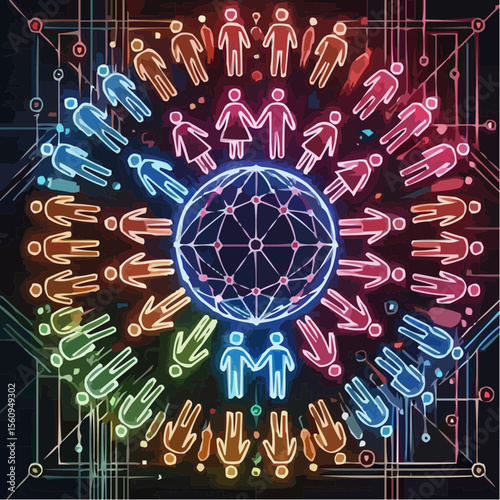 
image representing the union between people 10