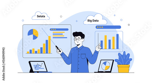 Analyzing Financial Trends Data Presentation for Business Strategy Illustration
