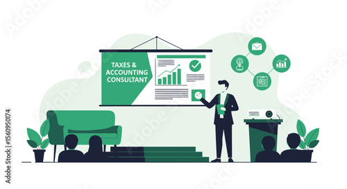 Engaging Tax And Accounting Presentation By Experienced Financial Consultant Speaker