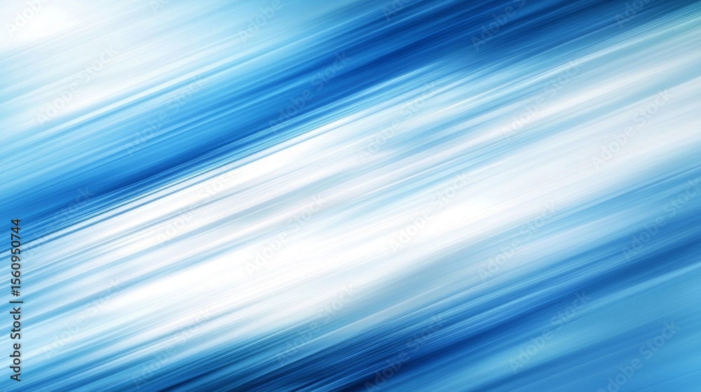 Abstract horizontal stripes in blue and white with a blurred motion effect The design suggests speed and movement suitable for tech presentations, advertising, or modern visual content Abstract horizontal stripes in blue and white with a blurred motion effect The design suggests speed and movement suitable for tech presentations, advertising, or modern visual content