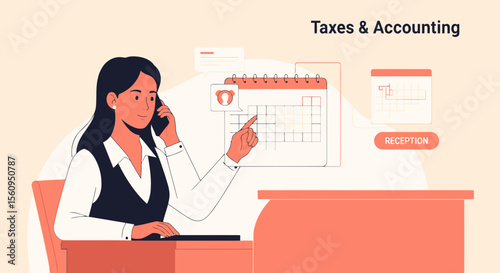 Financial Expert Coordinating Appointments During A Tax Deadline Period