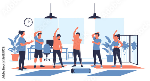 Office Stretching Breaks For Employee Wellbeing And Increased Focus At Work