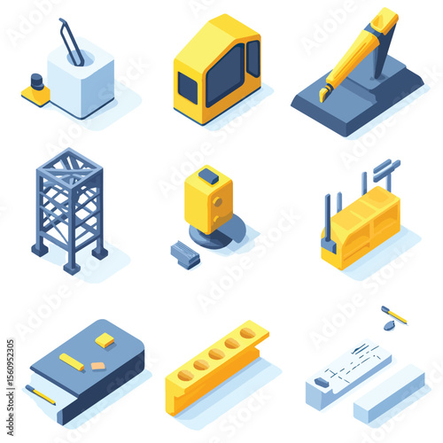  2D Flat icon 3D Modeling & CAD Design Icons isolated in White Background