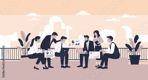 Teamwork In Modern Business Achieving Common Goals In Urban Setting