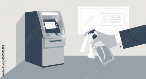Preventive Measures Sanitize Atm Hygiene Protection From Bacteria Viruses Germs