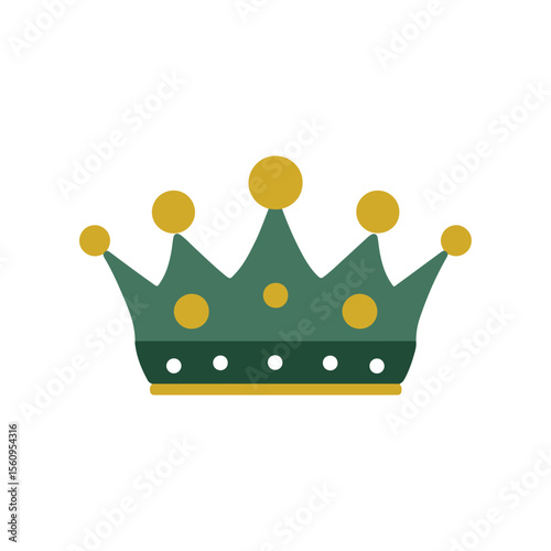 vector illustration of crown isolated in White Background, crown vector