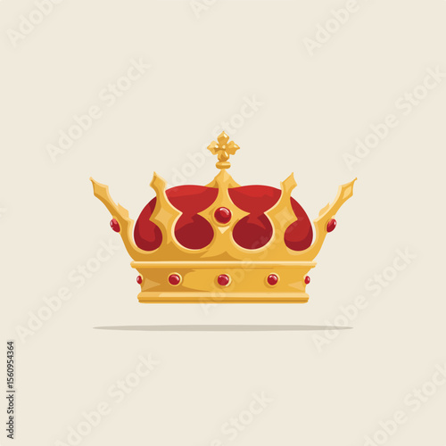 vector illustration of crown isolated in White Background, crown vector