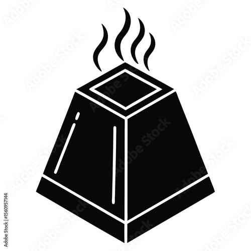 Chemist element isolated heat source on white background