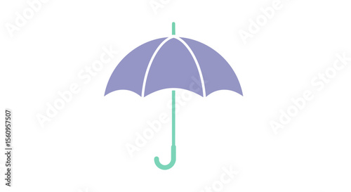 Download this cute umbrella vector illustration for weather protection and rainy day design elements today vector