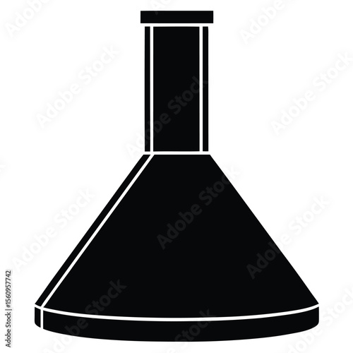 Chemist element isolated laboratory hood on white background 