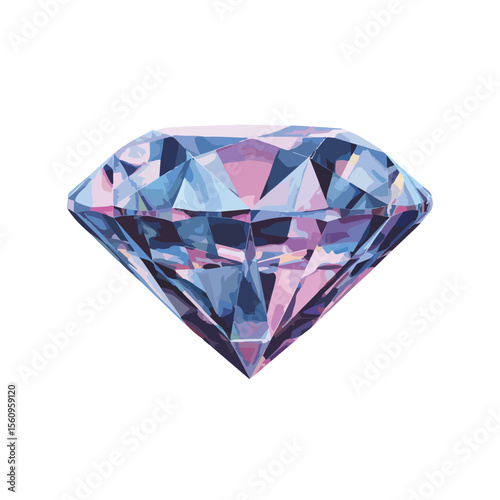 vector illustration of diamond isolated in White Background, diamond vector