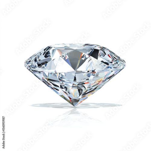 vector illustration of diamond isolated in White Background, diamond vector