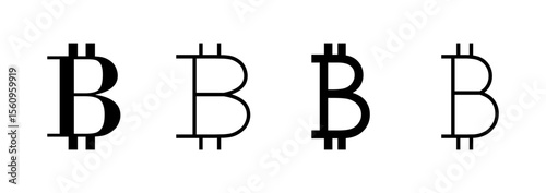 Bitcoin icon logo design. bitcoin sign and symbol. payment symbol. cryptocurrency logo