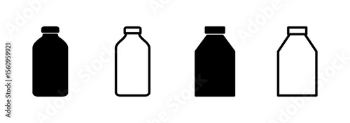 Bottle icon logo design. bottle sign and symbol