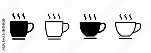 coffee cup icon logo design. cup a coffee sign and symbol